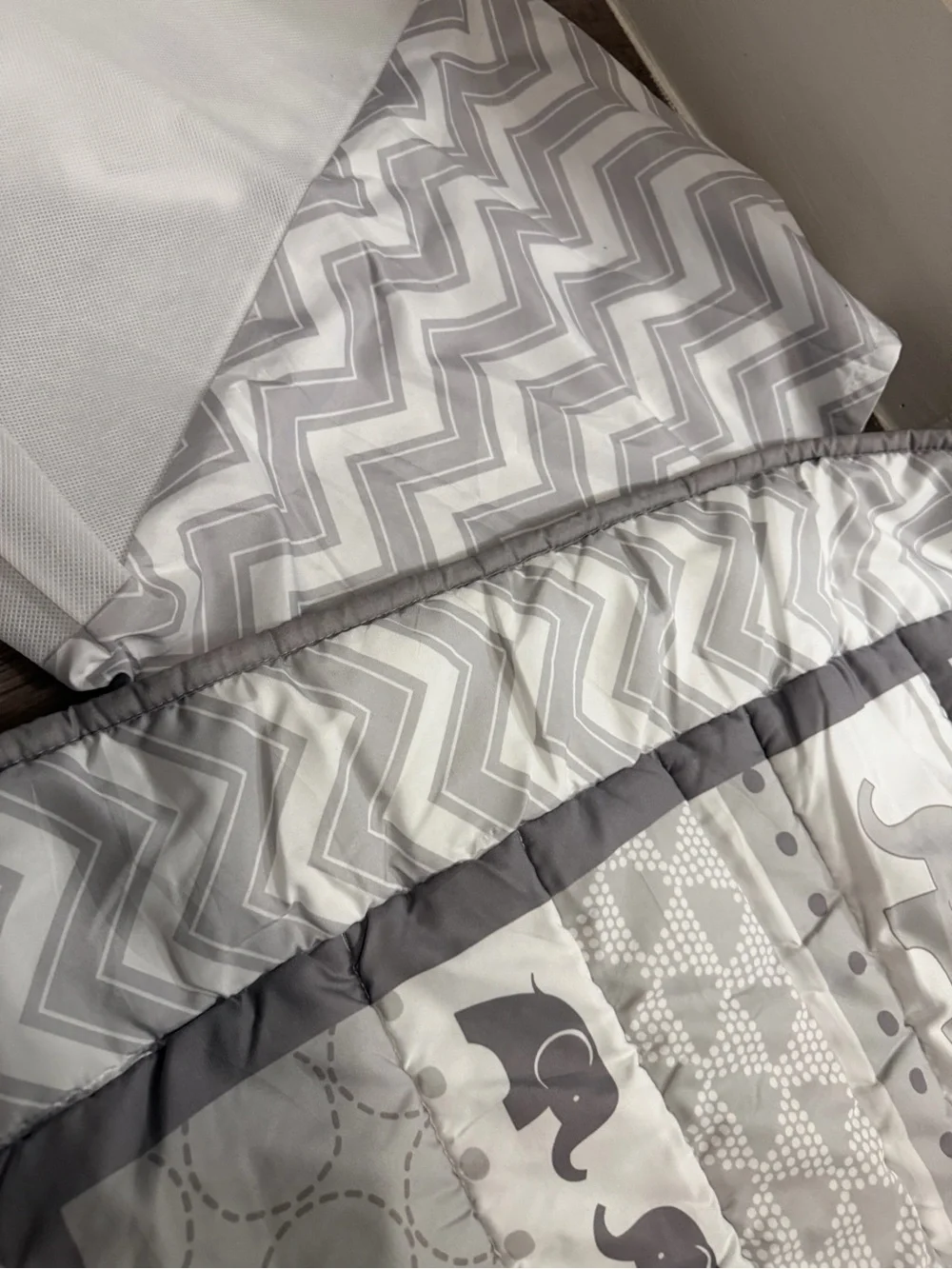 Peanutshell- 2 Piece Baby Crib Bedding Set - Skirt & Ruffle Comforter (no sheet)